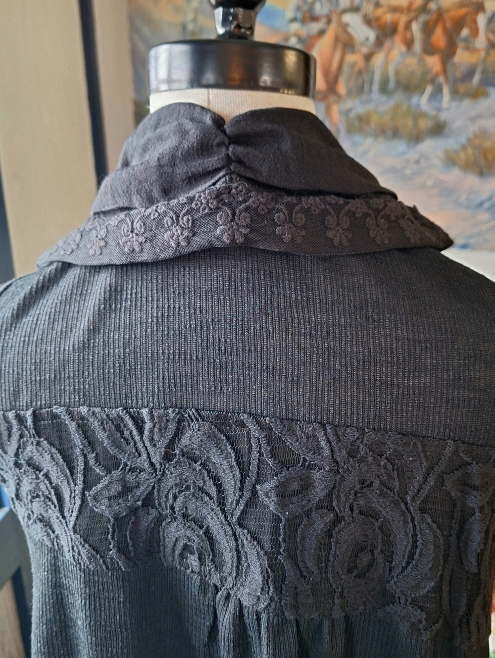 Pretty Angel Sleeveless Boho Lace Snap Dress, Size Medium RN#109796 - Picture 8 of 13